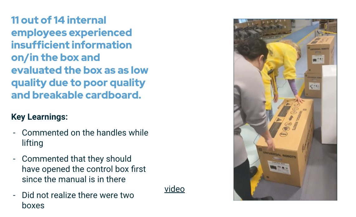 Insight card: information on the box